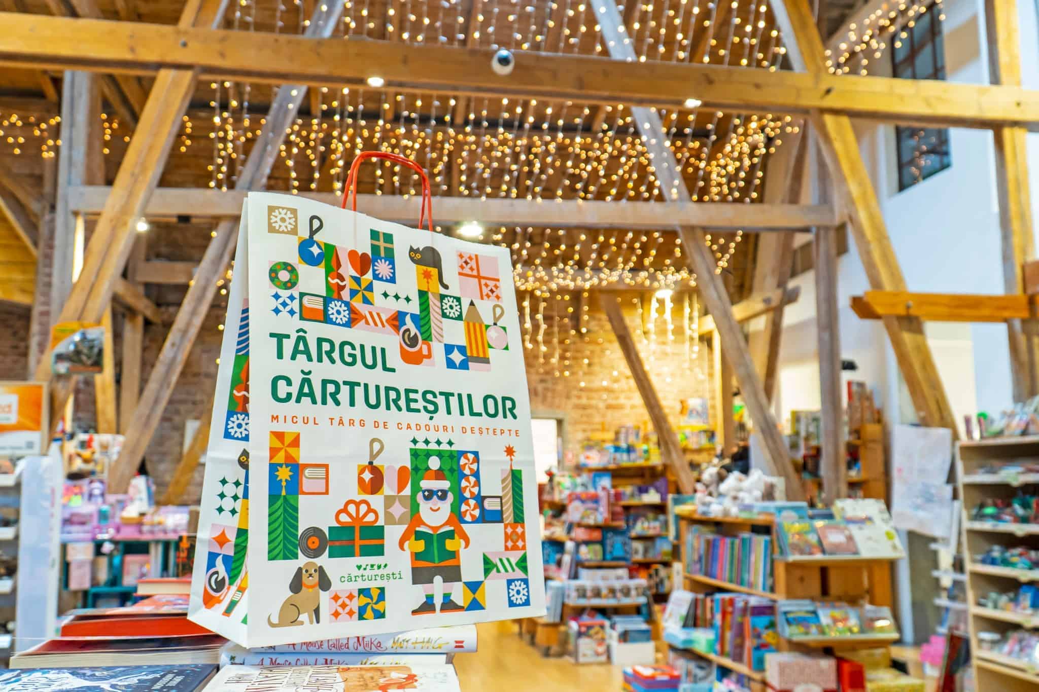 what to do with the child in Bucharest shopping at Cărturești bookstore