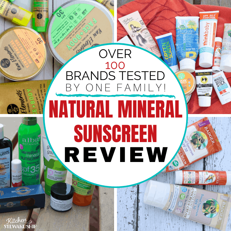 100 natural mineral sunscreens reviewed by one family - we know what really works! Natural Mineral Sunscreen Reviews