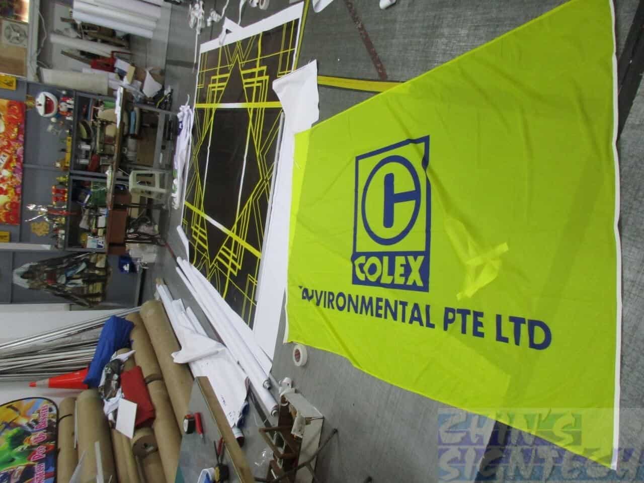 Company Flags Printing - Front view Company Flags Printing - Front view