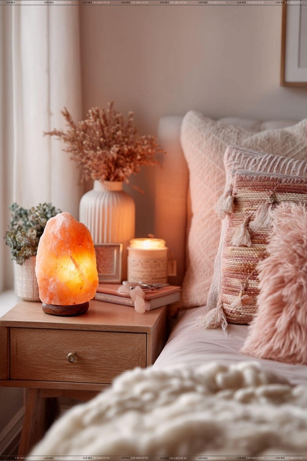 Boho Bedroom Lighting Ideas Dreamy Himalayan Salt Lamp Escape