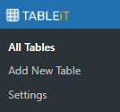 select all tables section in product table menu
