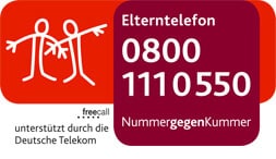 Elterntelefon - Rufnummer 0800 / 111 0 550