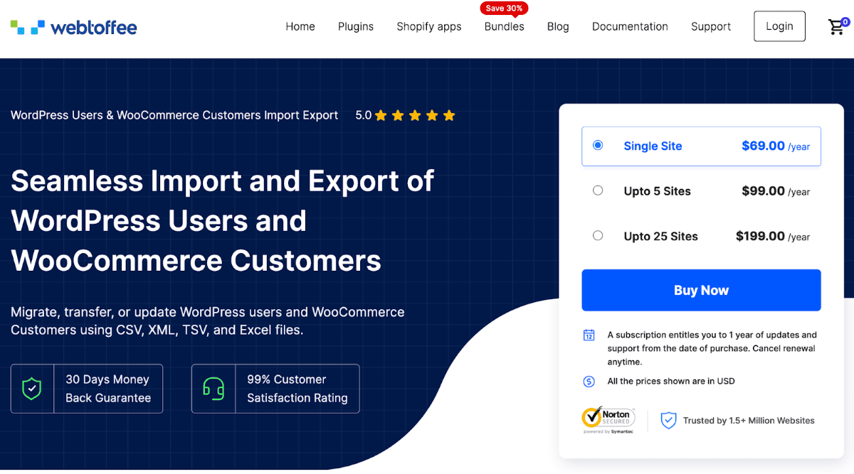 Wordpress & woocomerce import export plugin