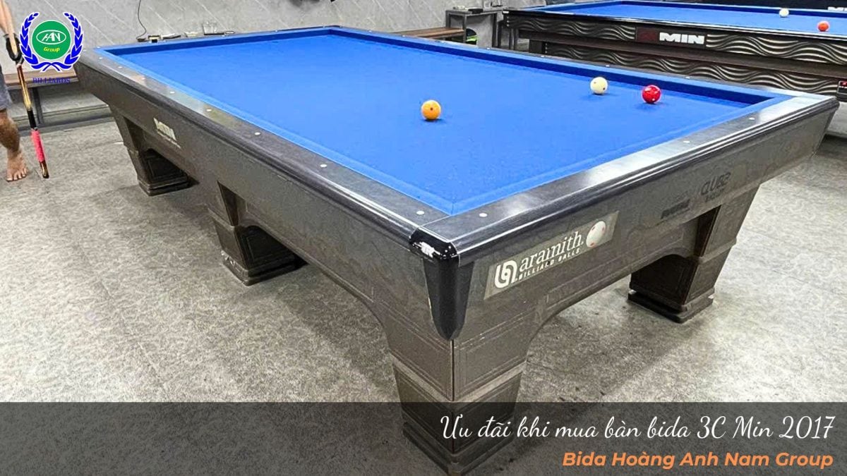 Ưu đãi khi mua bàn bida 3C Min 2017