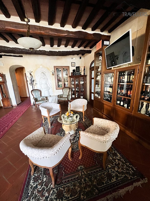 Die Rezeption im Hotel Villa Cheli