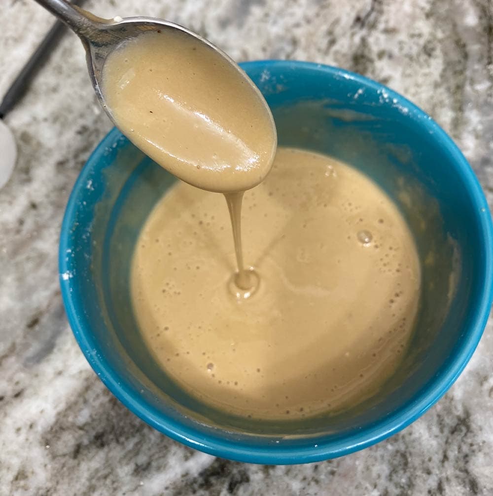 Protein caramel drippy
