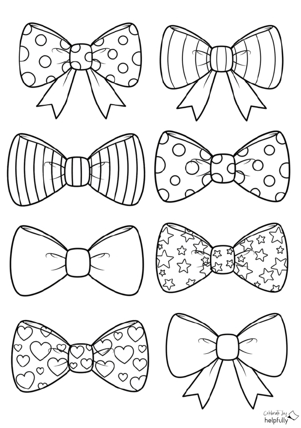 Mit den gemusterten Schleifen aus Papier lässt sich coole Deko basteln