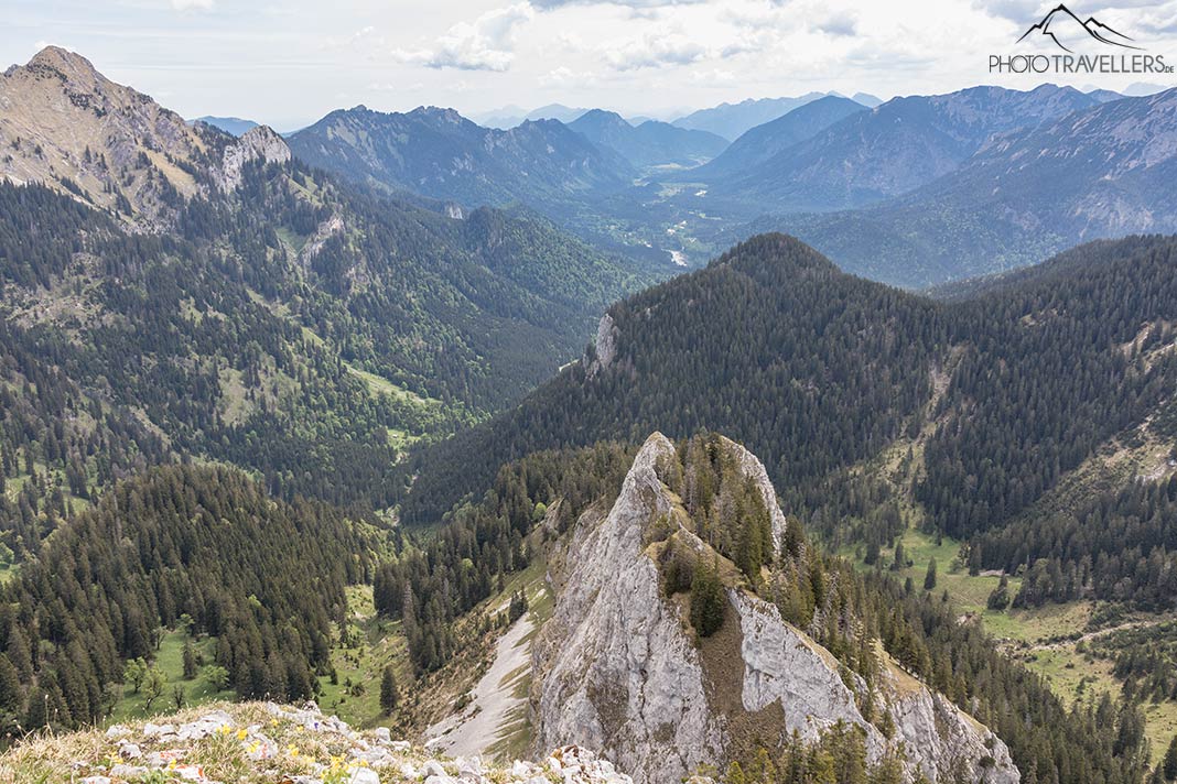 Blick vom Hasentalkopf-Gipfel