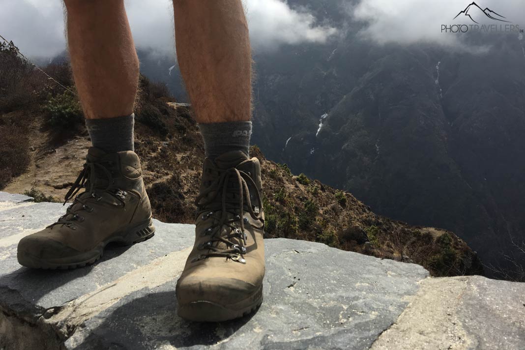 Trekkingschuhe in Nepal