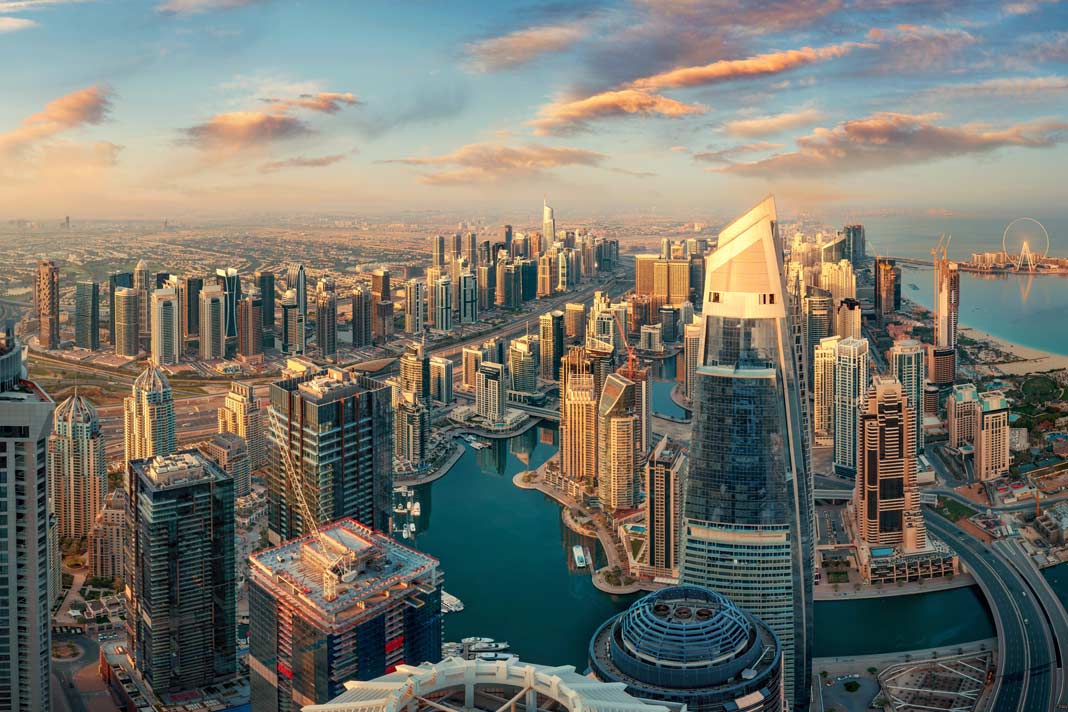 Der Blick von oben über Dubai