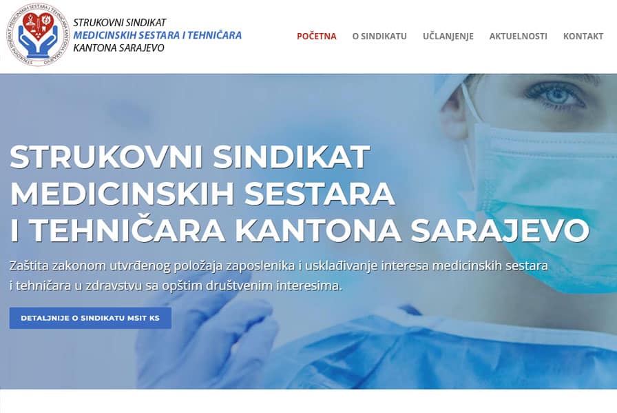 SINDIKAT MEDICINSKIH SESTARA I TEHNIČARA KANTONA SARAJEVO