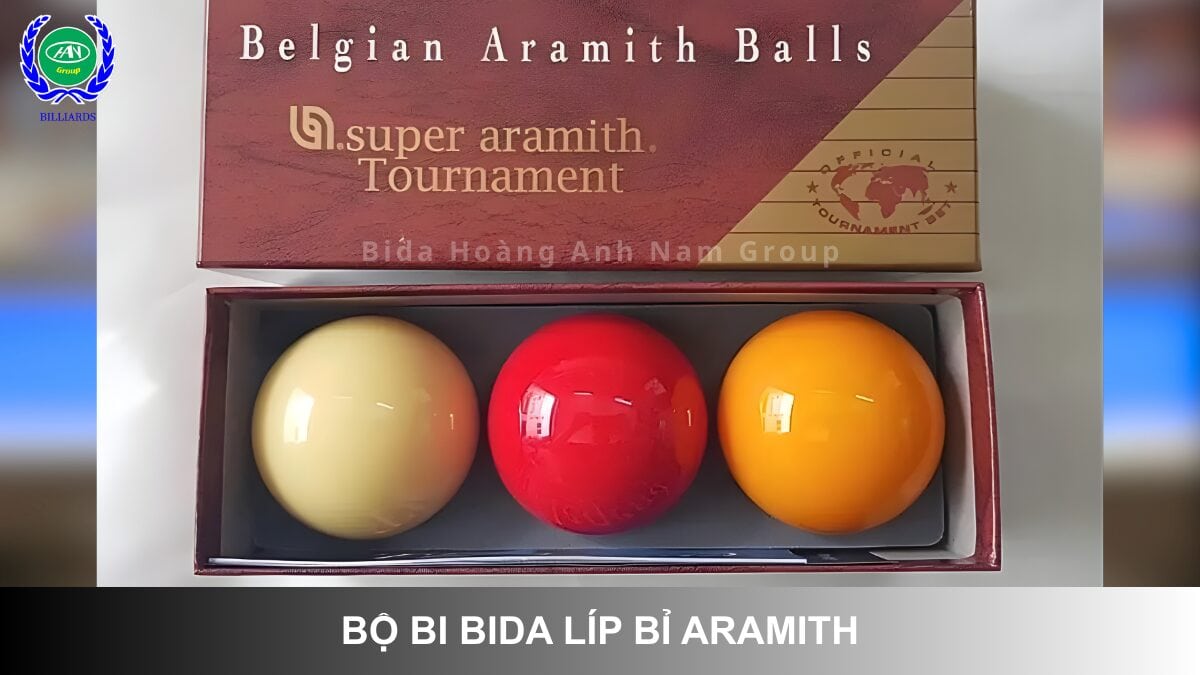 Bộ bi bida líp Aramith cao cấp tặng kèm | Bida Hoàng Anh Nam Group