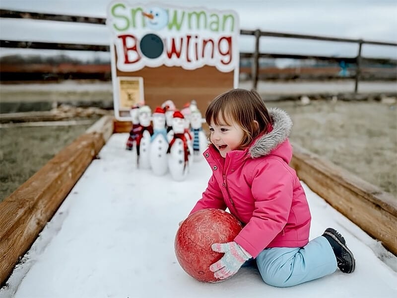 Snowman Bowling