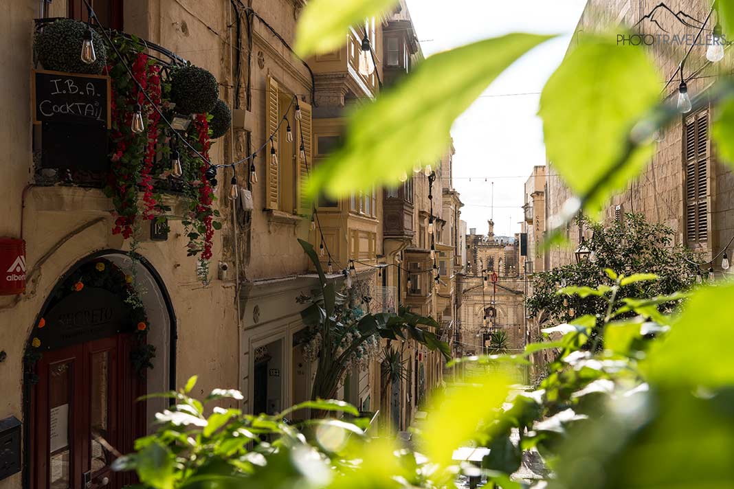 Ein Straßenzug in der Altstadt von Valletta