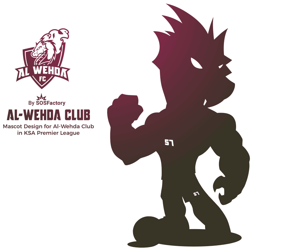 al-wehda mascot logo