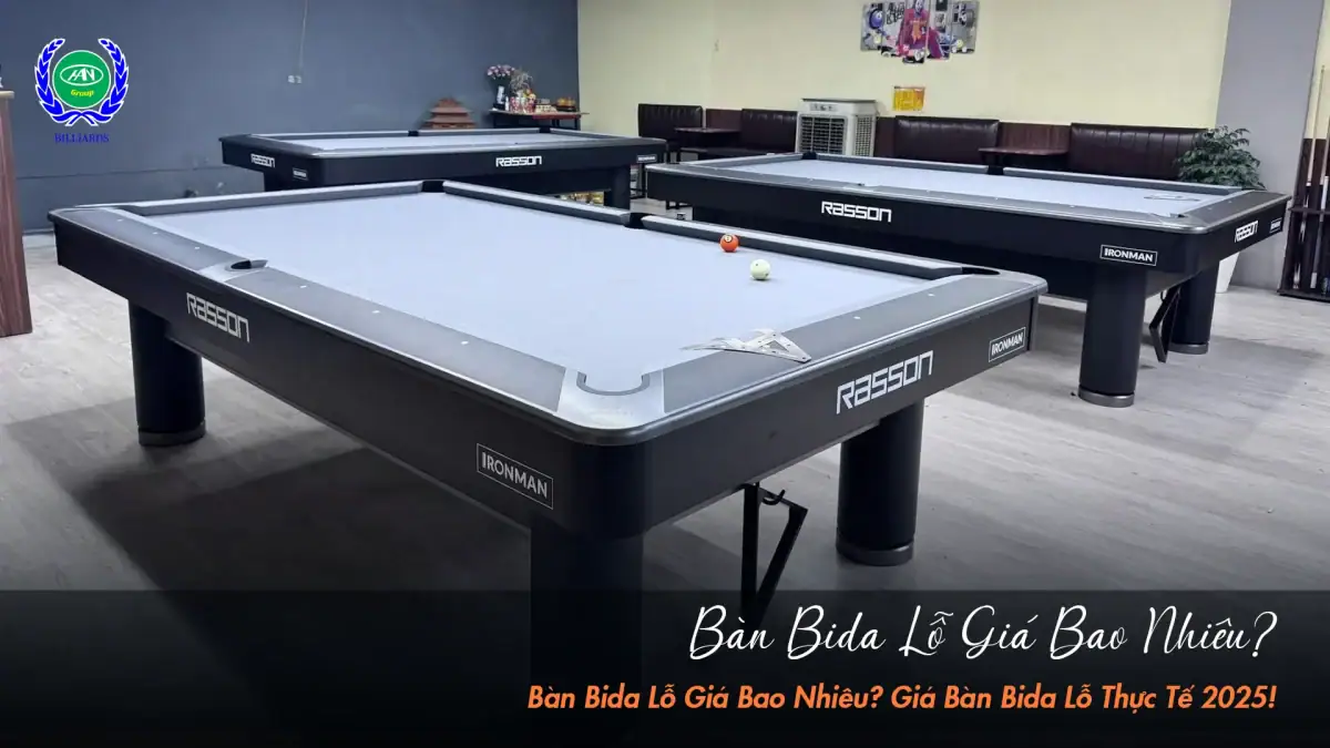 Bàn bida lỗ giá bao nhiêu? | Bida Hoàng Anh Nam Group