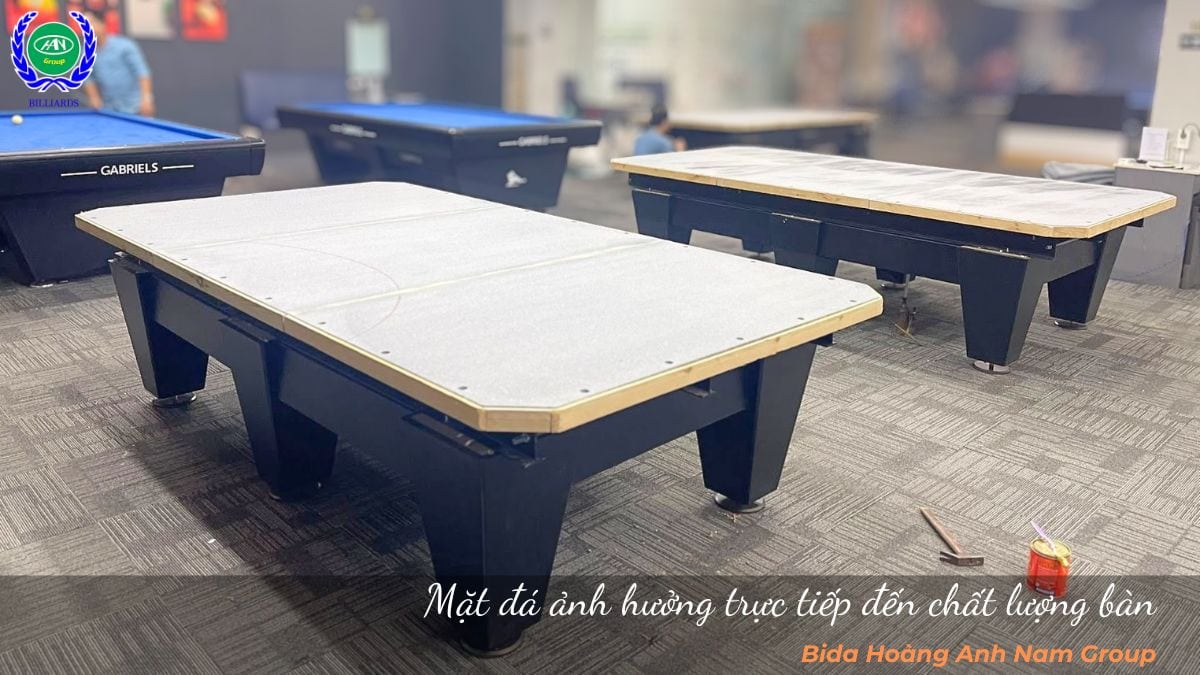 Mặt đá ảnh hưởng trực tiếp đến chất lượng bàn