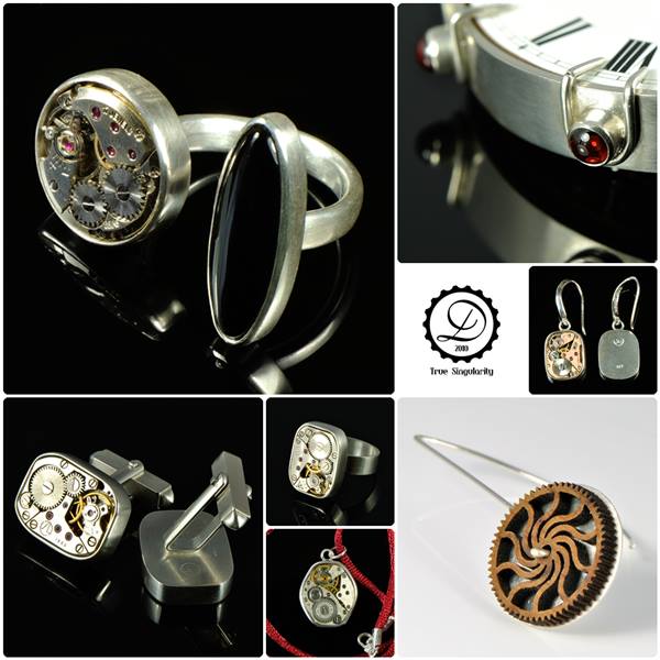 Machinarium Collection by Decimononic Machinarium Collection by Decimononic - Art jewelry with vintage watch movements