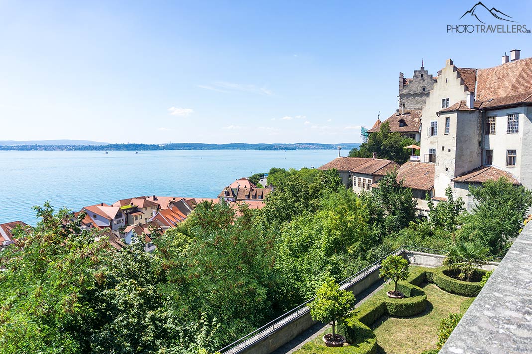 Blick auf die Burg Meersburg am Bodensee