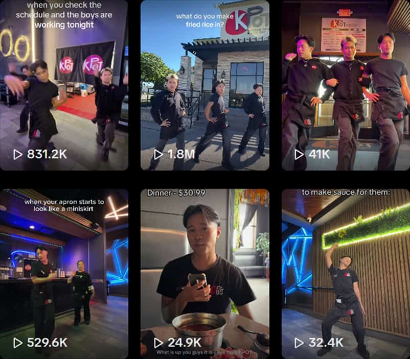 TikTok account kpotoverlandparkkansas showing KPOT Overland Park Kansas profile with followers, likes, and location details