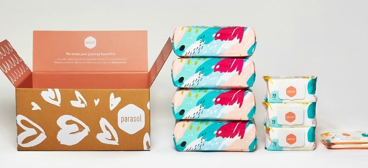 Parasol Diapers Monthly wipe and diaper subscription Parasol Diapers
