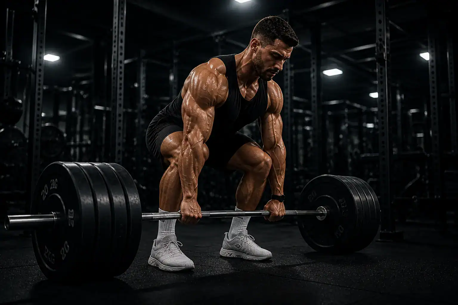 Mann trainiert nach dem 5x5 Trainingsplan