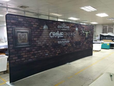 Tension Fabric Backdrop Display - Straight