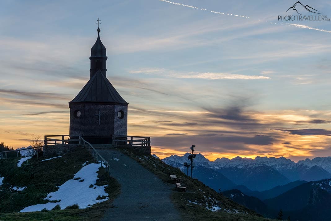 Die Wallbergkapelle im schönsten Abendlicht
