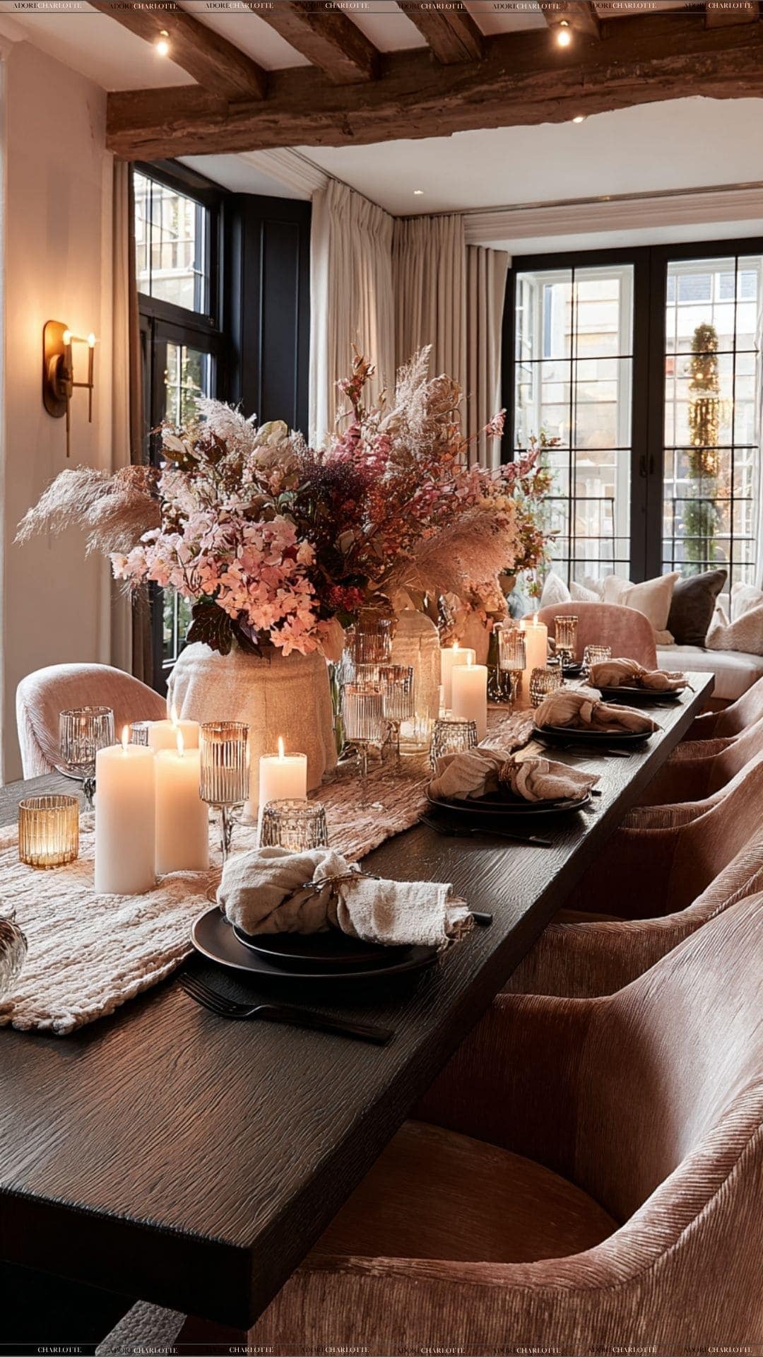 Fall Luxury Home dining room