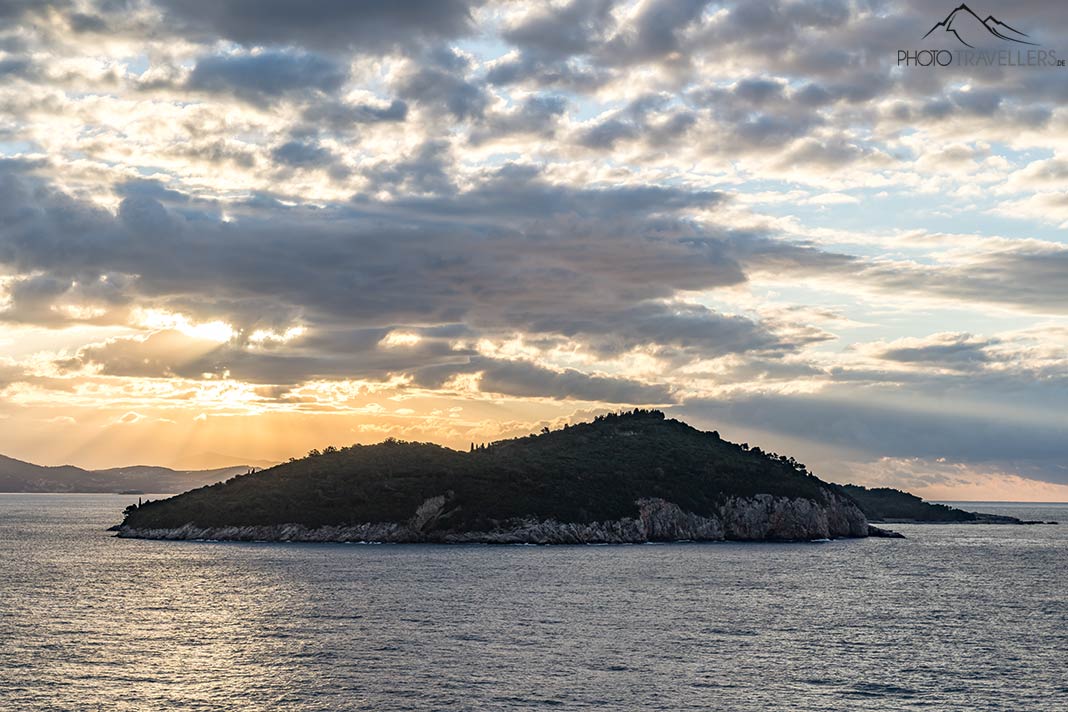 Der Blick auf die Insel Lokrum