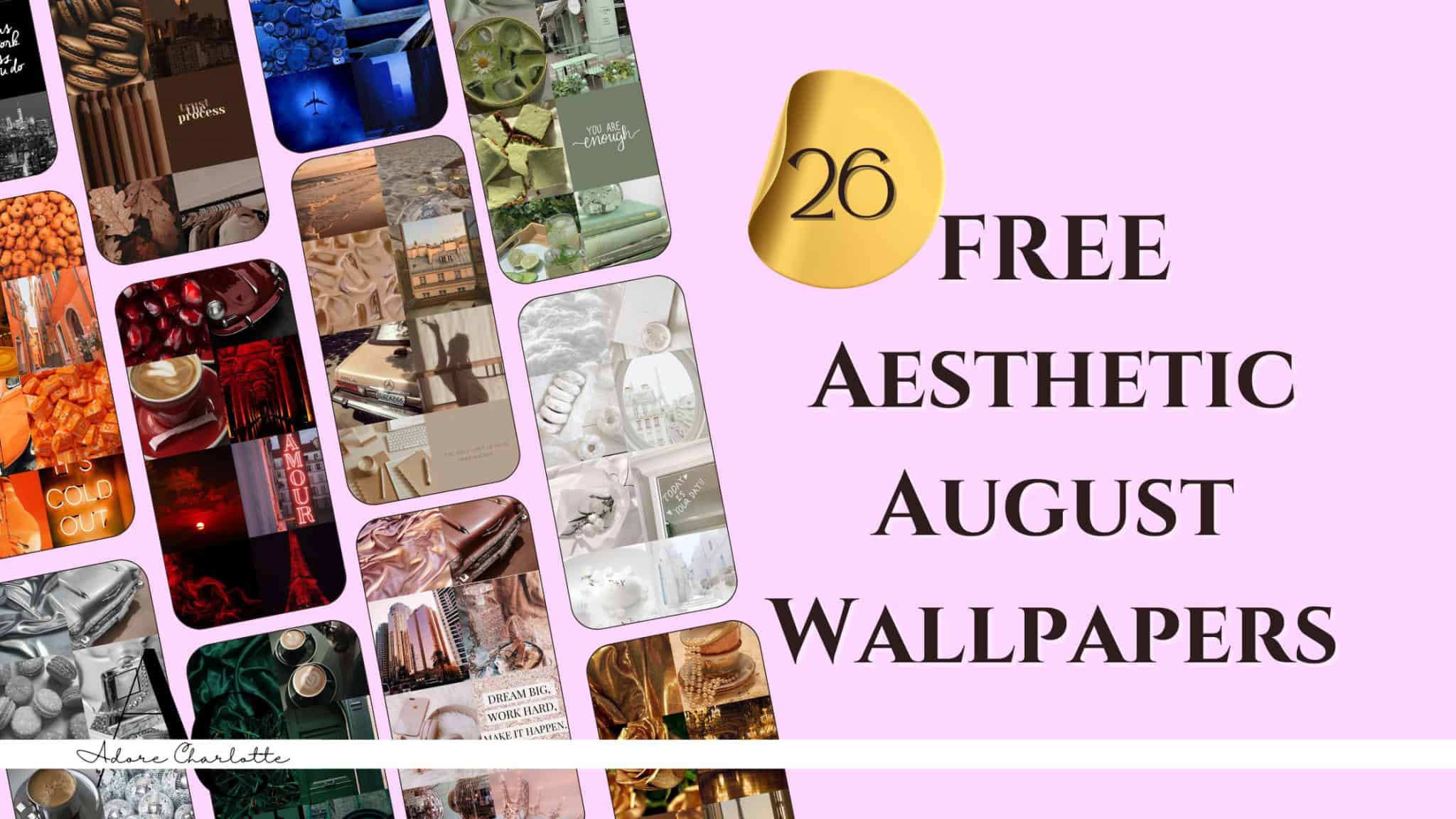 Free Aesthetic iPhone Wallpaper August