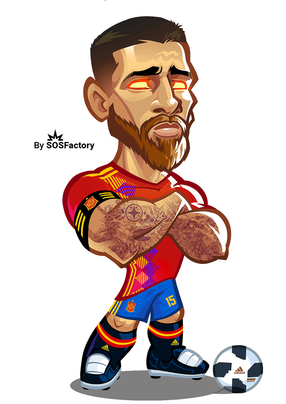 sergio ramos caricature sergio ramos caricature