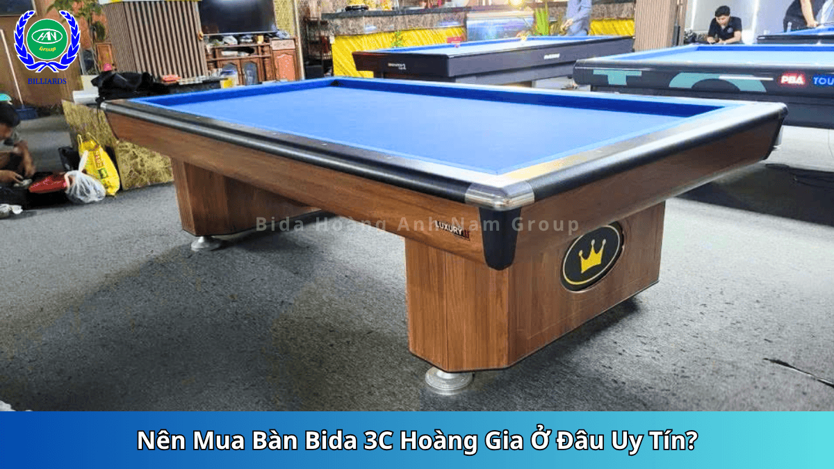 Nên Mua Bàn Bida 3C Hoàng Gia Ở Đâu Uy Tín | Bida Hoàng Anh Nam Group