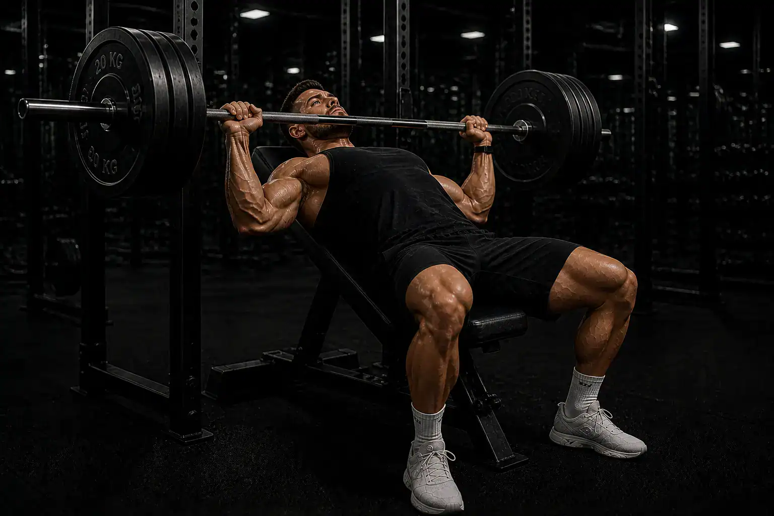 Mann trainiert nach 8x8 Trainingsplan