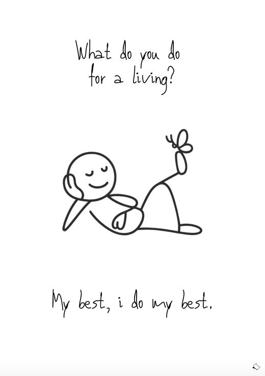 funny wall art and deco with quote i do my best