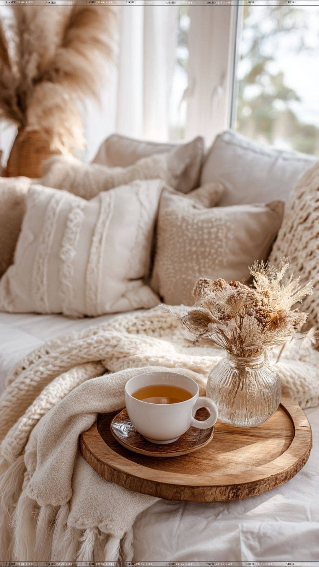 cup of tea in the cosy corner