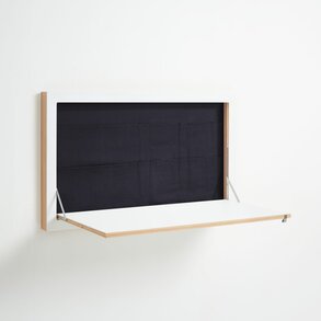Fläpps Staatssekretär-in 100×60-1 – Weiß | Klappbarer Design Wandschreibtisch