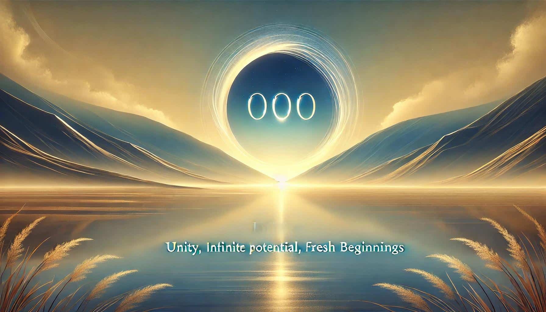 A_SERENE_LANDSCAPE_WITH_THE_NUMBER_000_GLOING_S | 디럭스 점성술 000 천사 수의 의미