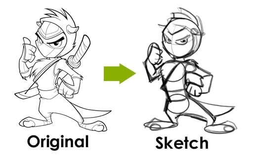 Fast sketching from visual reference Fast Sketching