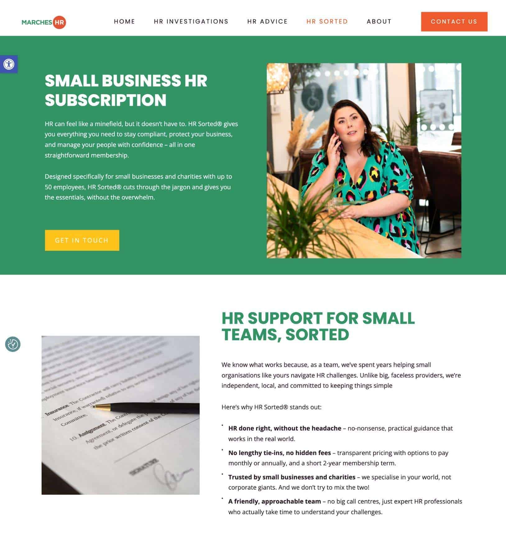 HR subscription service for small businesses, featuring expert HR support, straightforward guidance, transparent pricing, and a friendly local team dedicated to simplifying HR challenges for charities and SMEs.