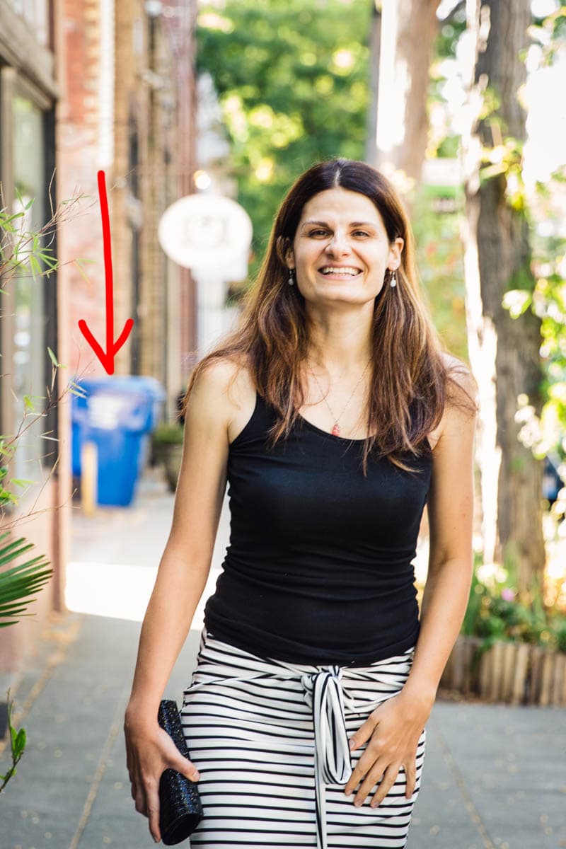 dating photo with recycle bin