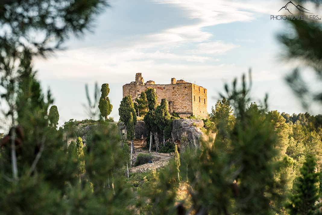 Die Ruinen der Ermita de Santa Bàrbara in La Fresneda