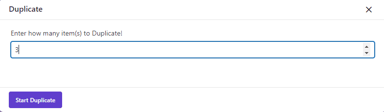 select three item to duplicate in orders WooCommerce