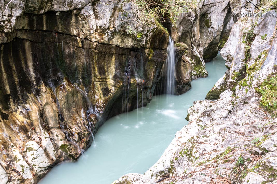 Der Blick in die große Soča Schlucht
