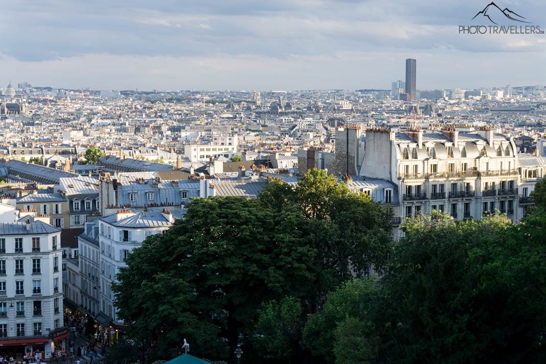 Der Blick von Montmartre auf Paris