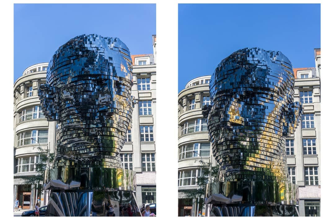 Die Franz-Kafka-Skulptur in Prag