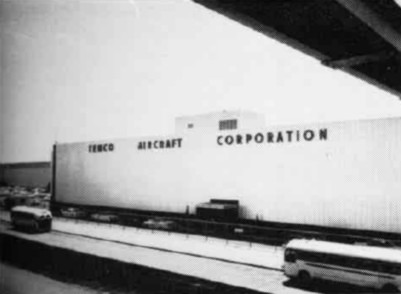 View of the plant of Temco Aircraft in Dallas, Texas (USA).