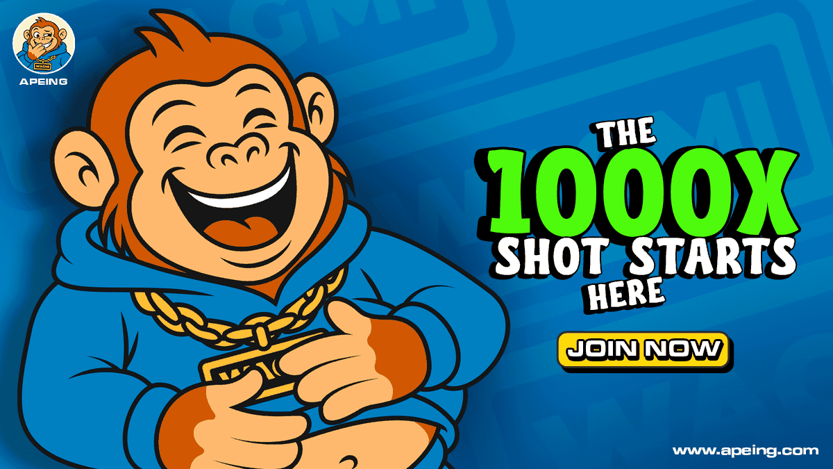 Apeing Tops the List of Upcoming Meme Coin Presale as Tron and Solana Navigate Crypto Market Slump 2 Apeing Tops the List of Upcoming Meme Coin Presale as Tron and Solana Navigate Crypto Market Slump