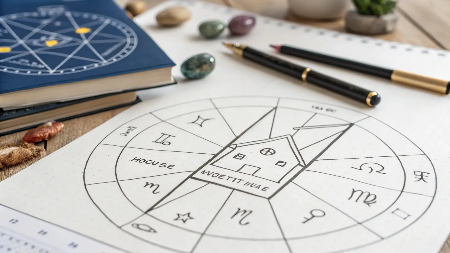 Hus i astrologikiagram | Lyhörd astrologi hus i astrologikript