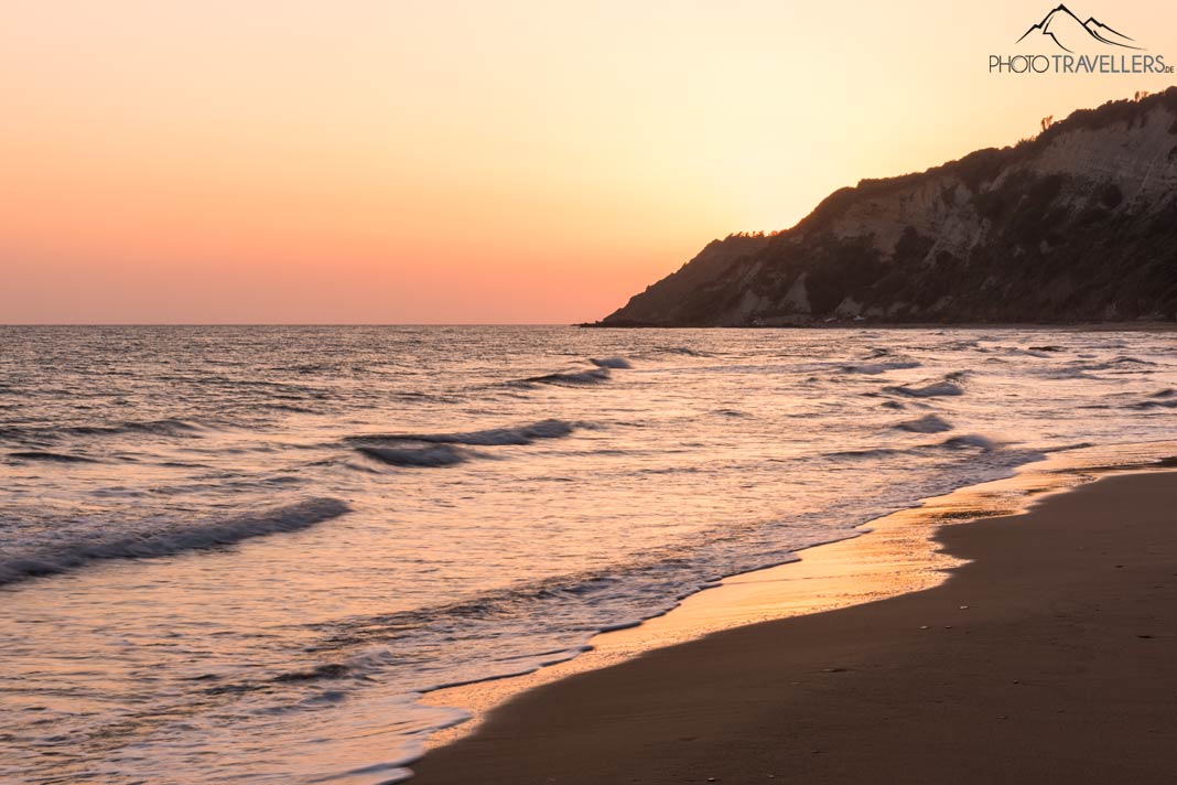 Sonnenuntergang am Gardenos Beach